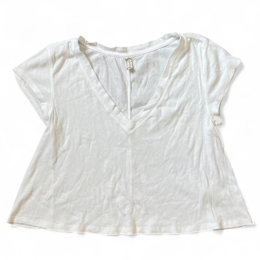 Free-people Women's White T-shirt